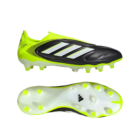 COPA PURE III ELITE Laceless Firm Ground Football Boots Core Black / Ftwr White / Lucid Lemon / 10
