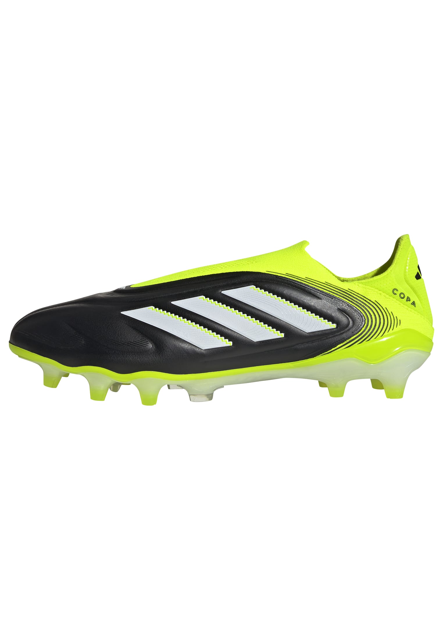 COPA PURE III ELITE Laceless Firm Ground Football Boots Core Black / Ftwr White / Lucid Lemon / 10