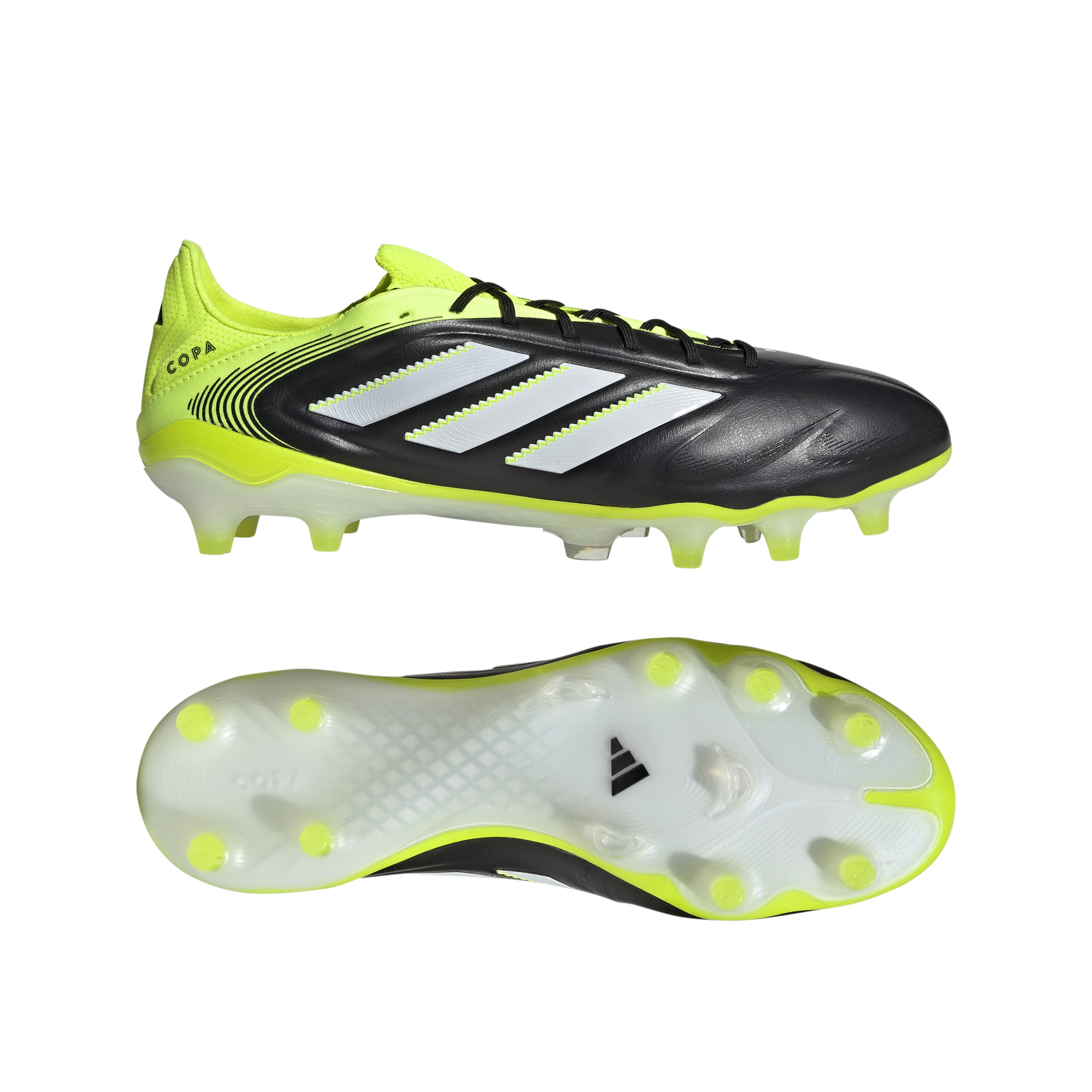 COPA PURE III ELITE Firm Ground Football Boots Core Black / Ftwr White / Lucid Lemon / 13