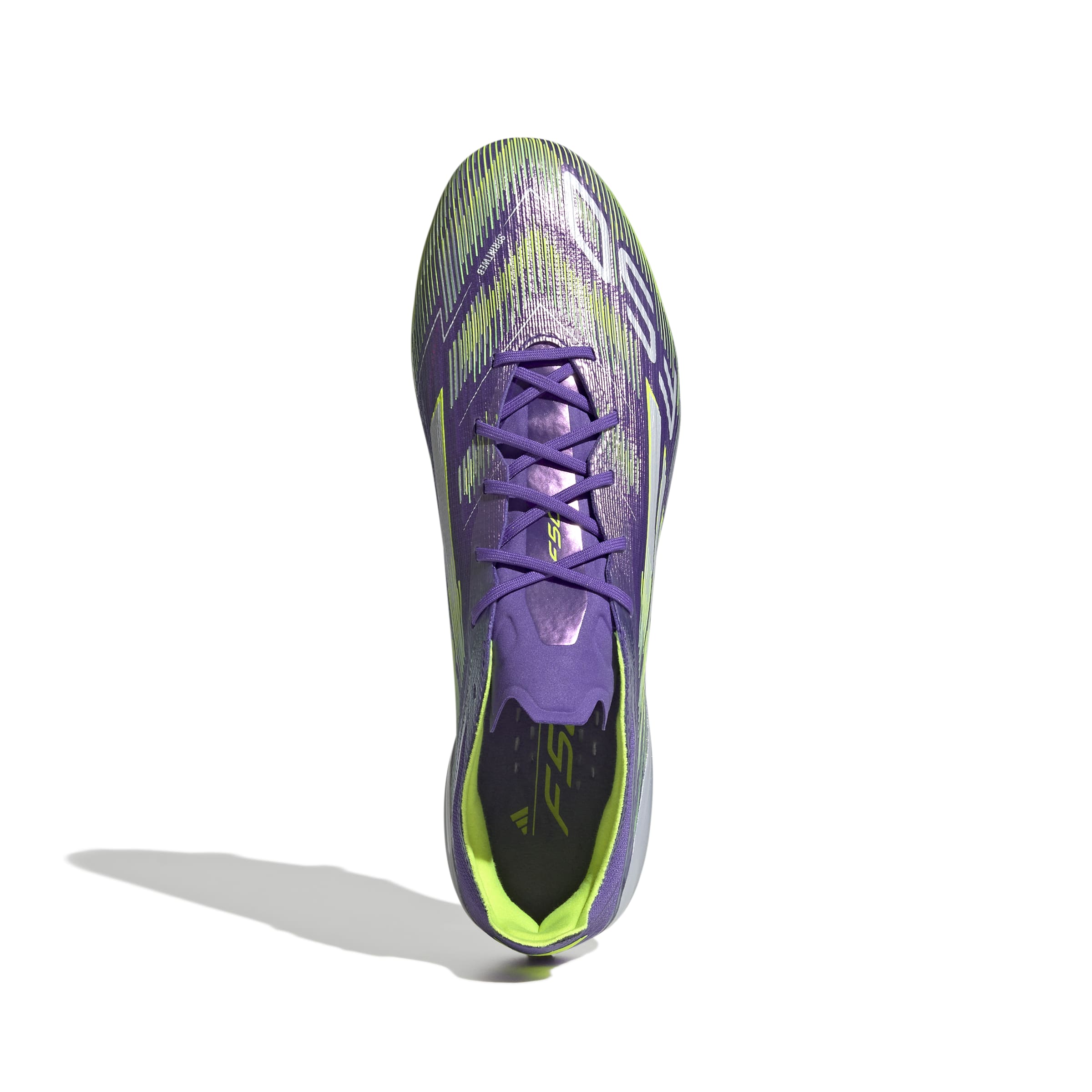 F50 ELITE Firm Ground Football Boots Purple Rush / Ftwr White / Lucid Lemon / 7