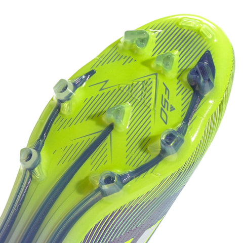F50 ELITE Firm Ground Football Boots Purple Rush / Ftwr White / Lucid Lemon / 7