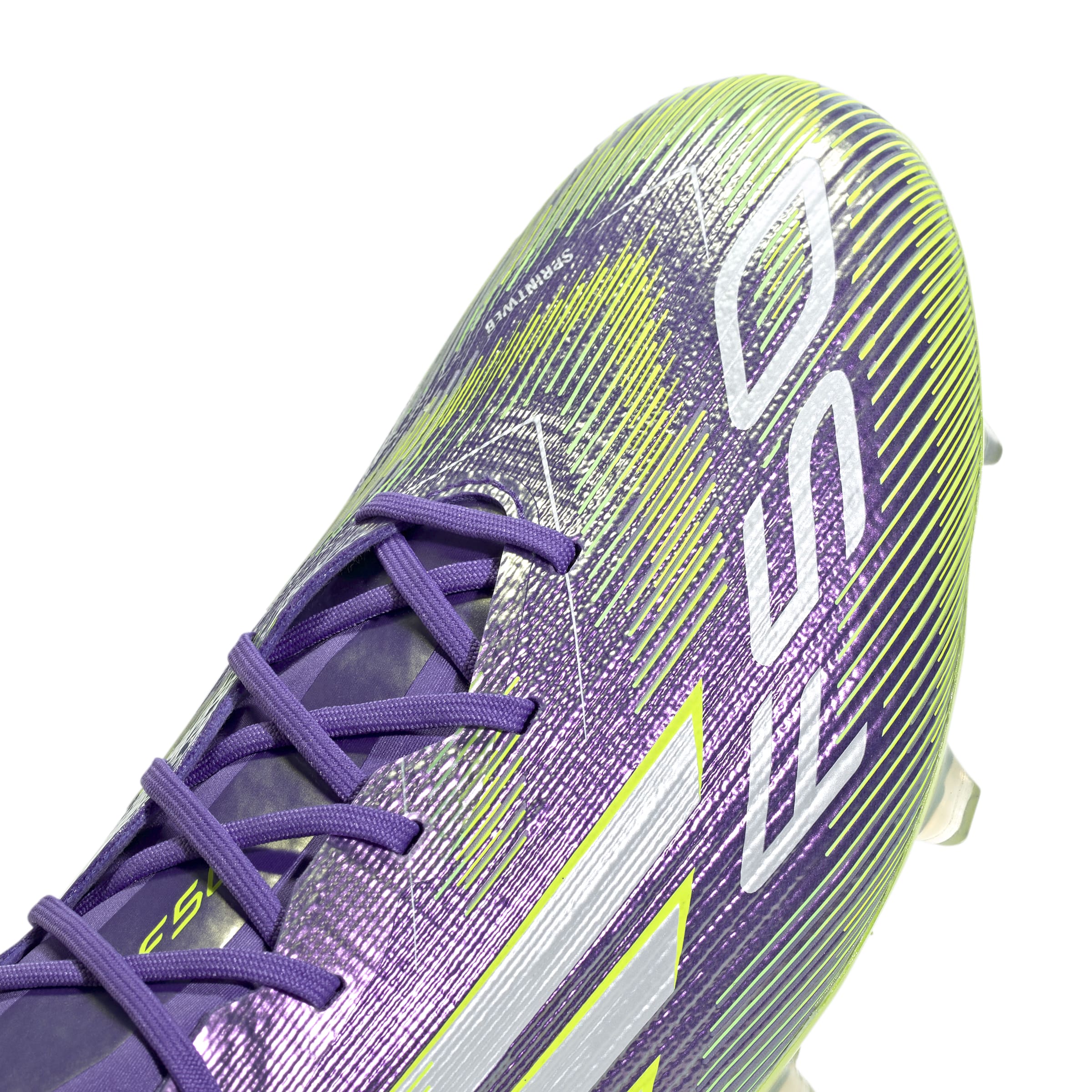 F50 ELITE Firm Ground Football Boots Purple Rush / Ftwr White / Lucid Lemon / 7