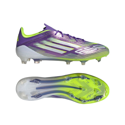 F50 ELITE Firm Ground Football Boots Purple Rush / Ftwr White / Lucid Lemon / 7