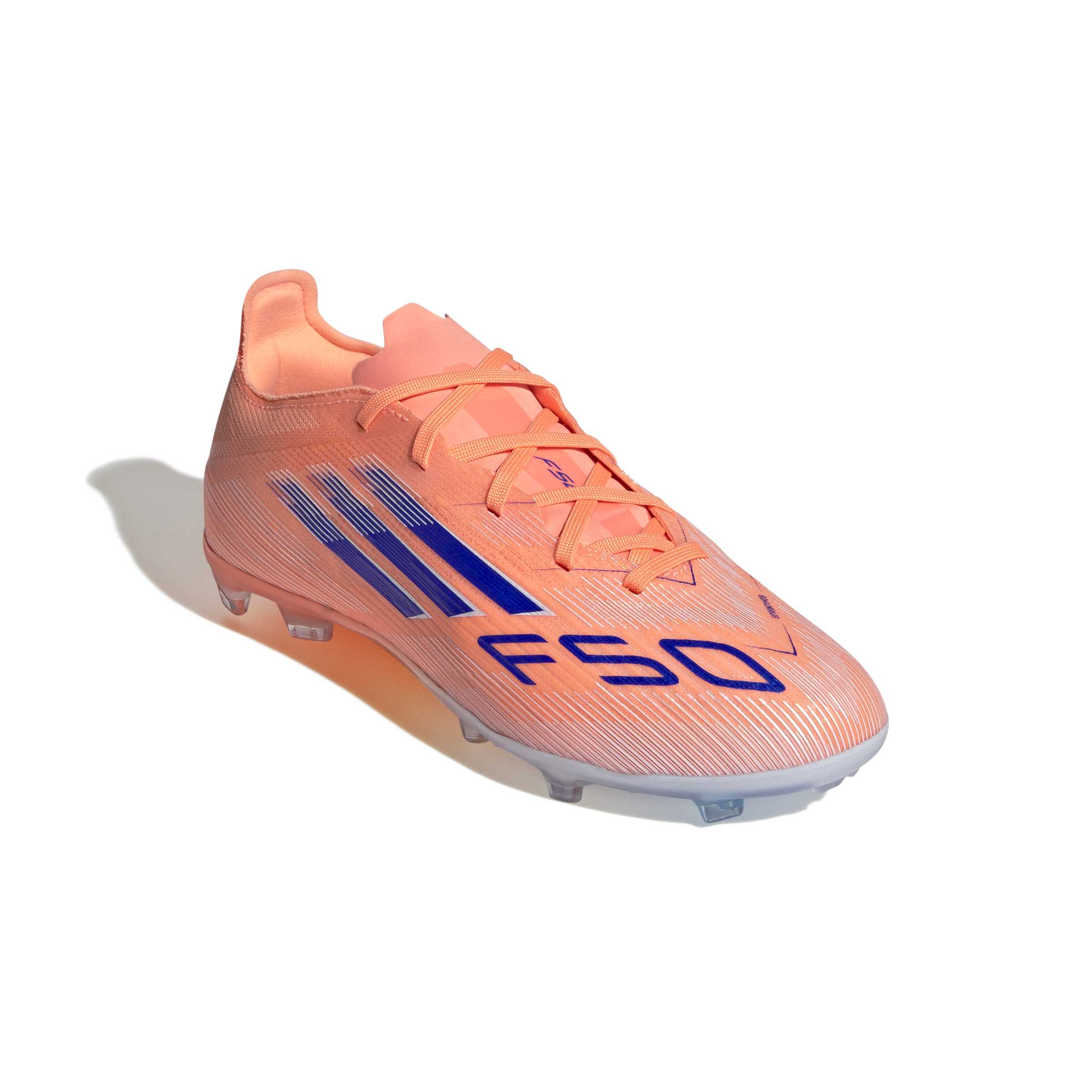 F50 ELITE Firm Ground Football Boots Kids Beam Orange / Lucid Blue / Ftwr White / 4