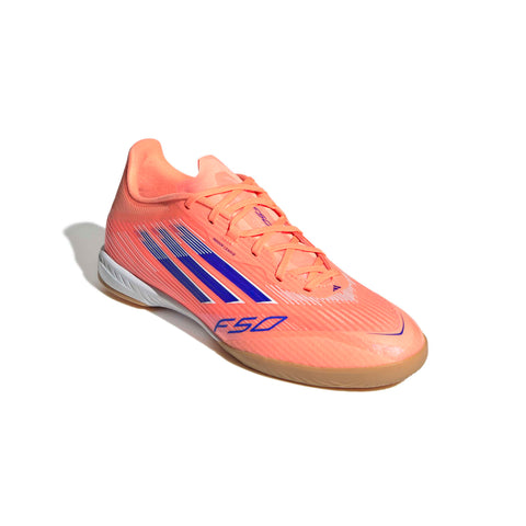 F50 LEAGUE Indoor Football Boots Beam Orange / Lucid Blue / Ftwr White / 7