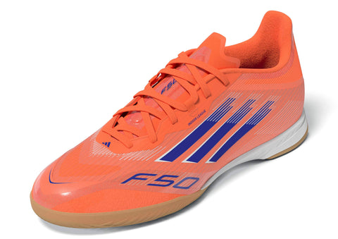 F50 LEAGUE Indoor Football Boots Beam Orange / Lucid Blue / Ftwr White / 7