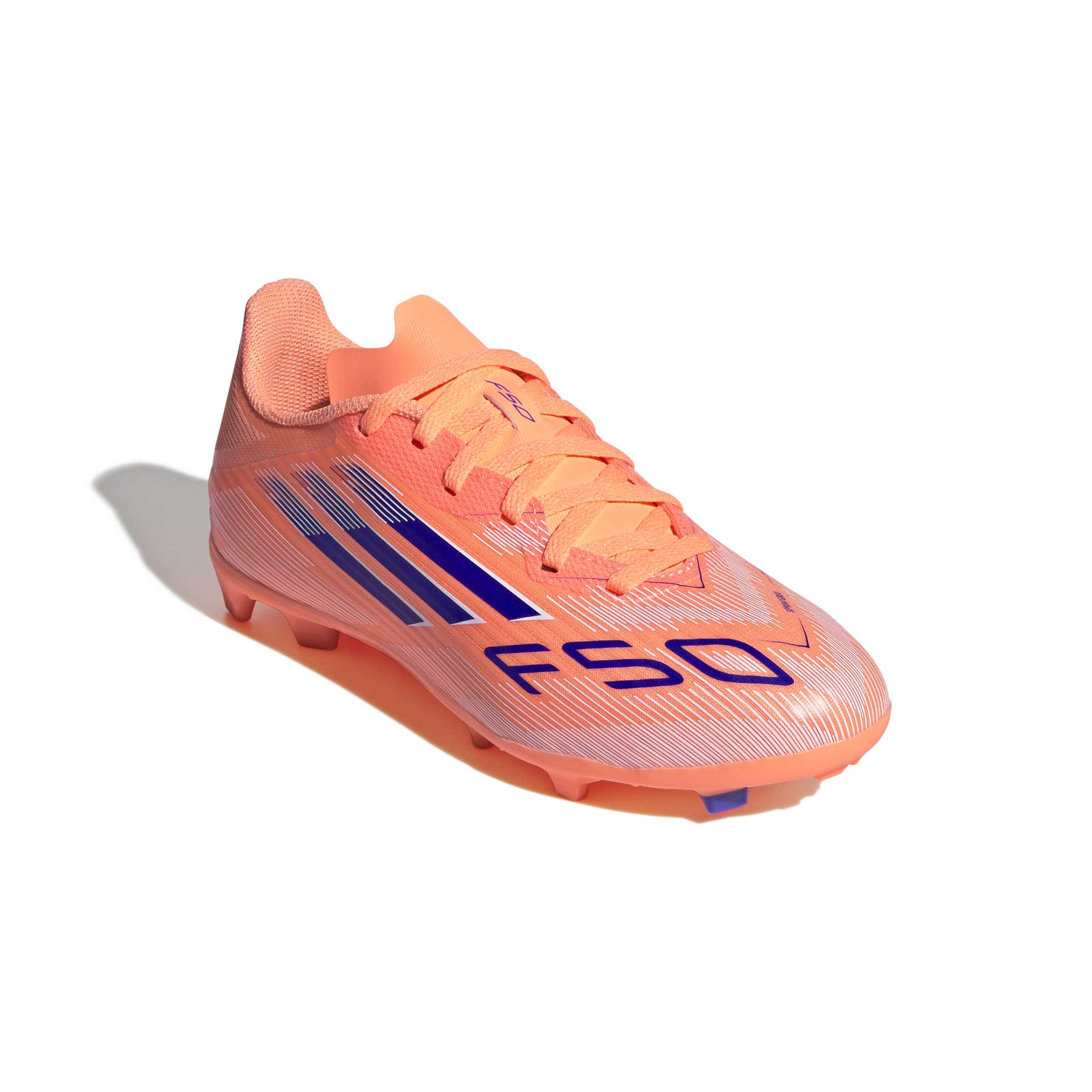 F50 LEAGUE Firm Ground / Multi Ground Football Boots Kids Beam Orange / Lucid Blue / Ftwr White / 3