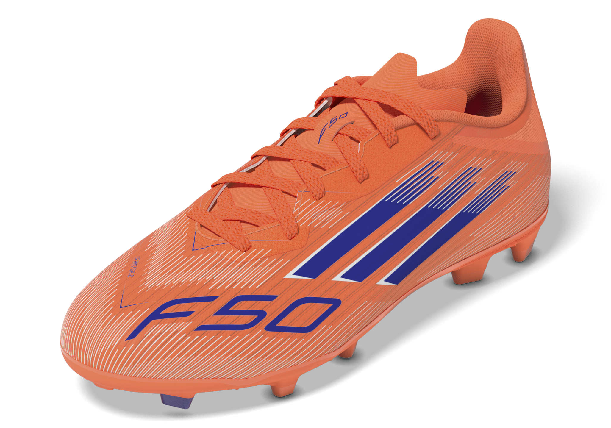 F50 LEAGUE Firm Ground / Multi Ground Football Boots Kids Beam Orange / Lucid Blue / Ftwr White / 3