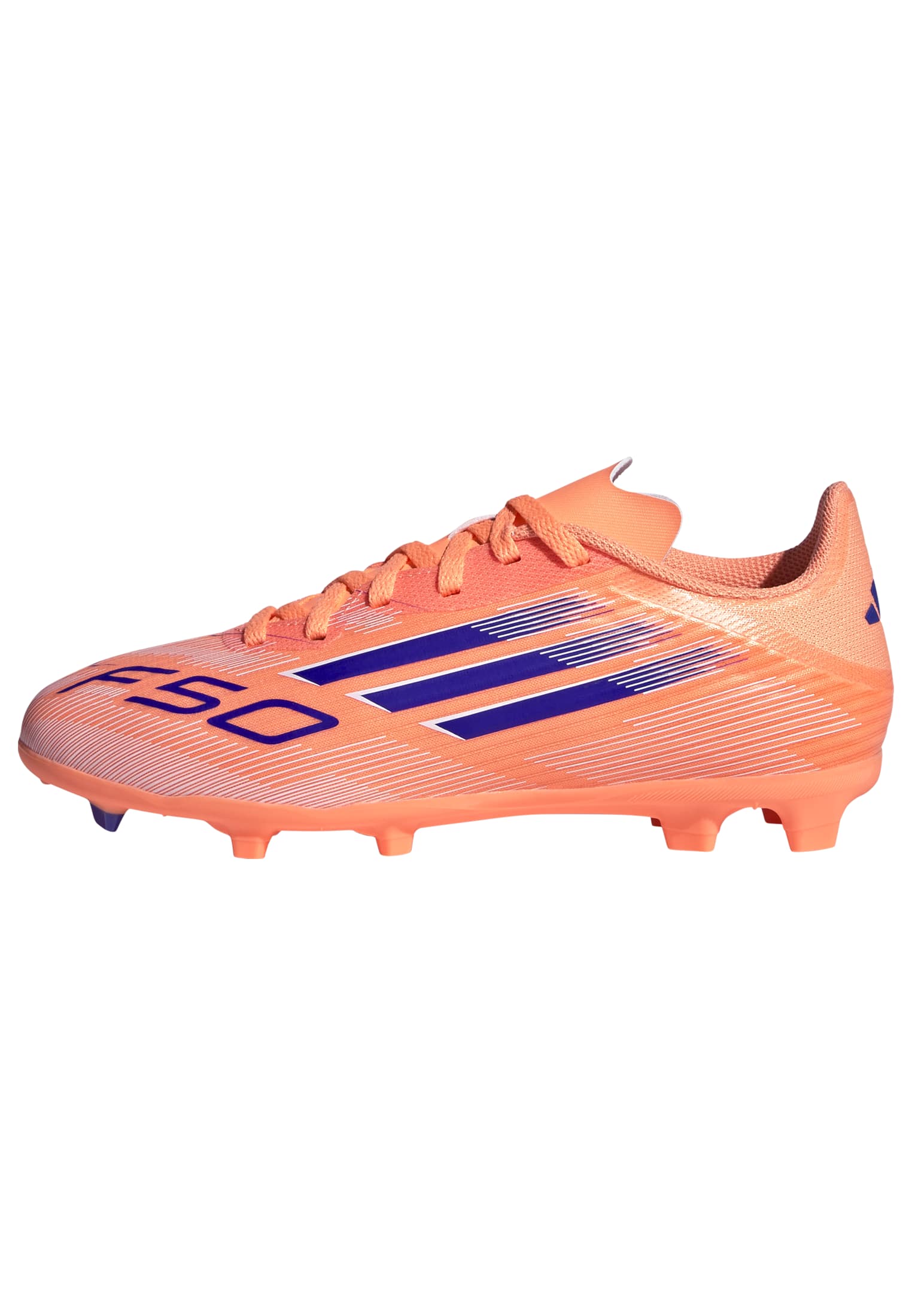 F50 LEAGUE Firm Ground / Multi Ground Football Boots Kids Beam Orange / Lucid Blue / Ftwr White / 3