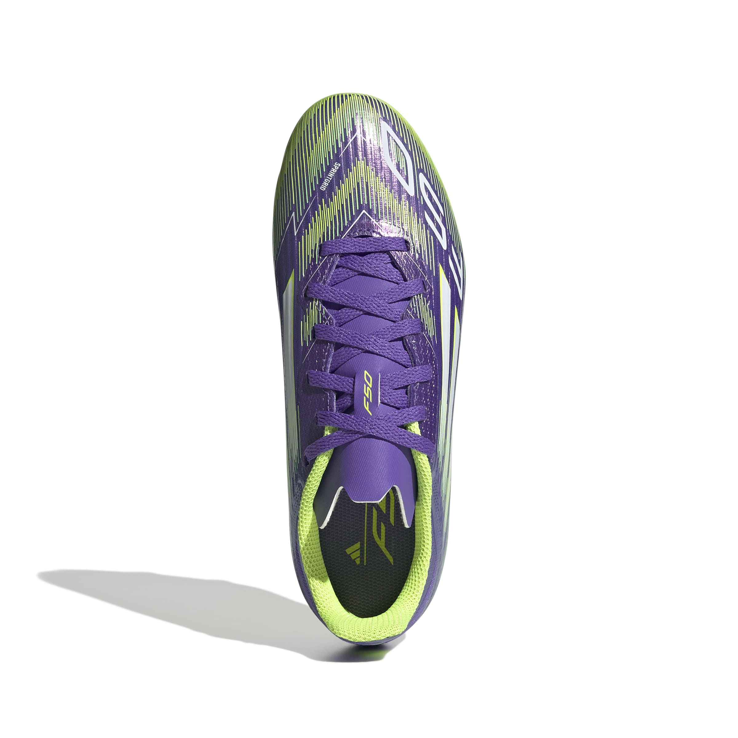 F50 LEAGUE Firm Ground / Multi Ground Football Boots Kids Purple Rush / Ftwr White / Lucid Lemon / 3