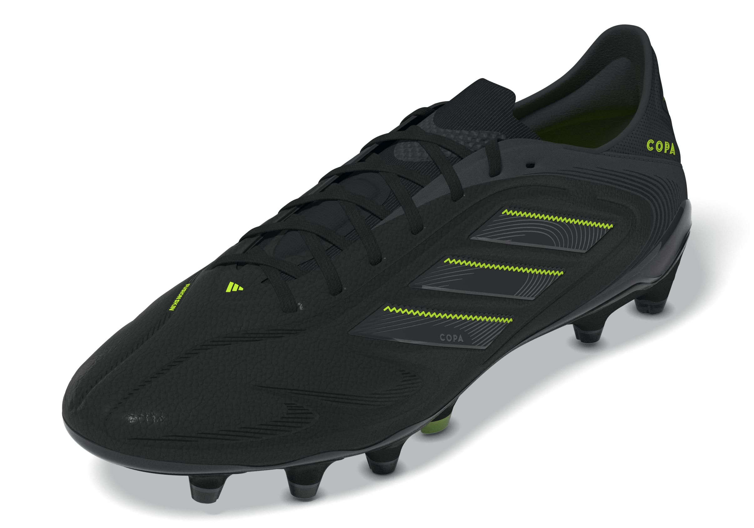 COPA PURE III ELITE Firm Ground Football Boots Core Black / Dgh Solid Grey / Lucid Lemon / 10