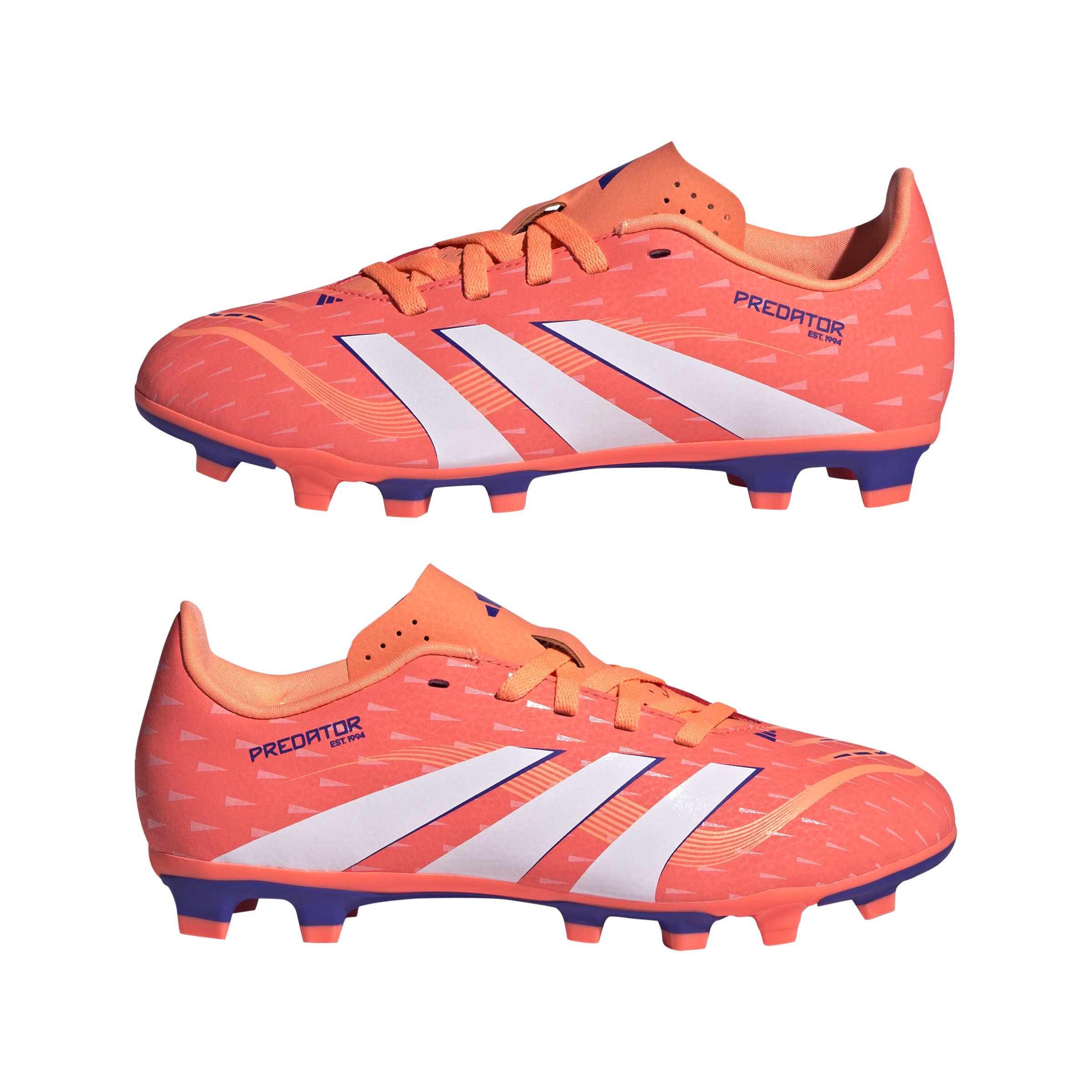 PREDATOR CLUB Firm Ground/Multi Ground Football Boots Kids Signal Coral / Ftwr White / Beam Orange / 1