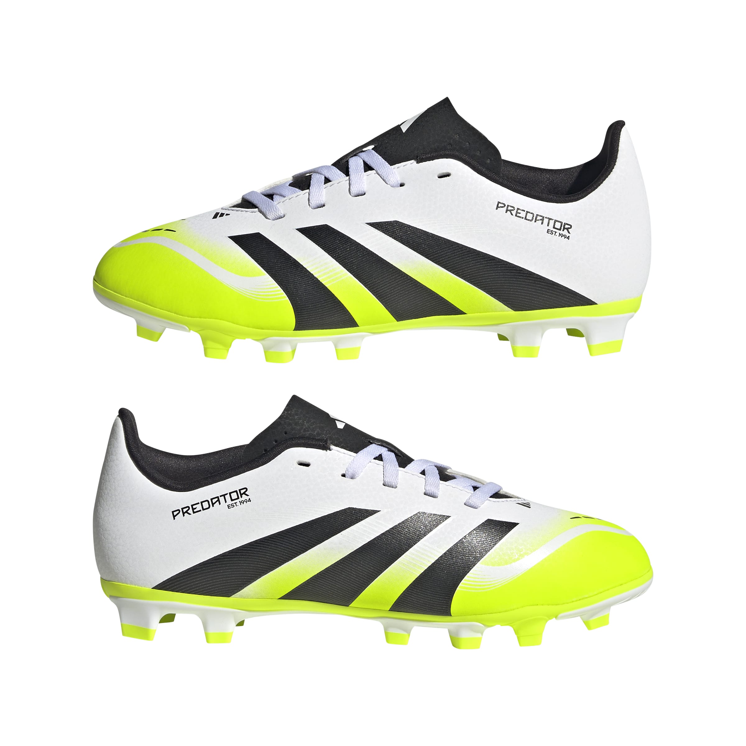 PREDATOR CLUB Firm Ground/Multi Ground Football Boots Kids Ftwr White / Core Black / Lucid Lemon / 1