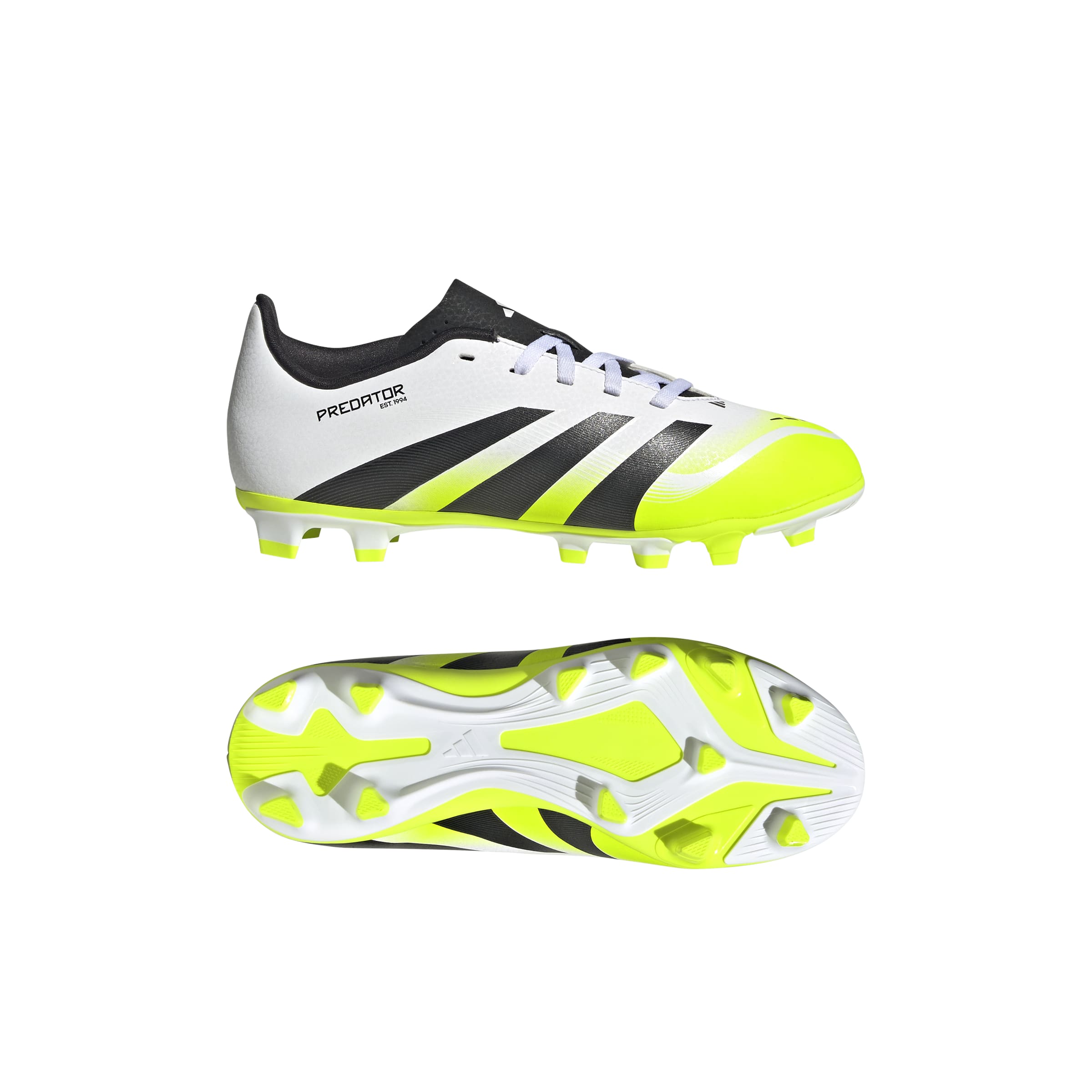 PREDATOR CLUB Firm Ground/Multi Ground Football Boots Kids Ftwr White / Core Black / Lucid Lemon / 1