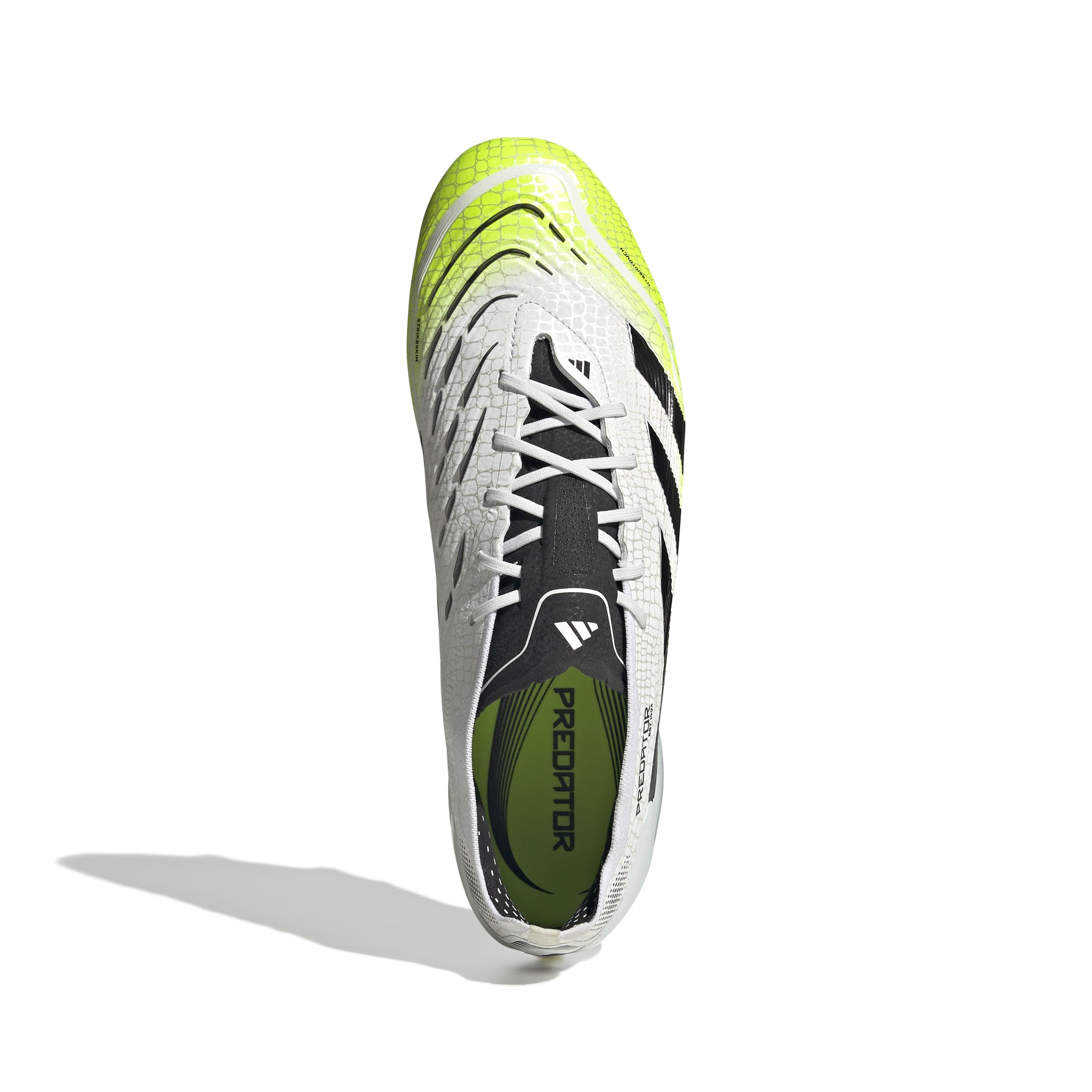 PREDATOR ELITE Firm Ground Football Boots Ftwr White / Core Black / Lucid Lemon / 10