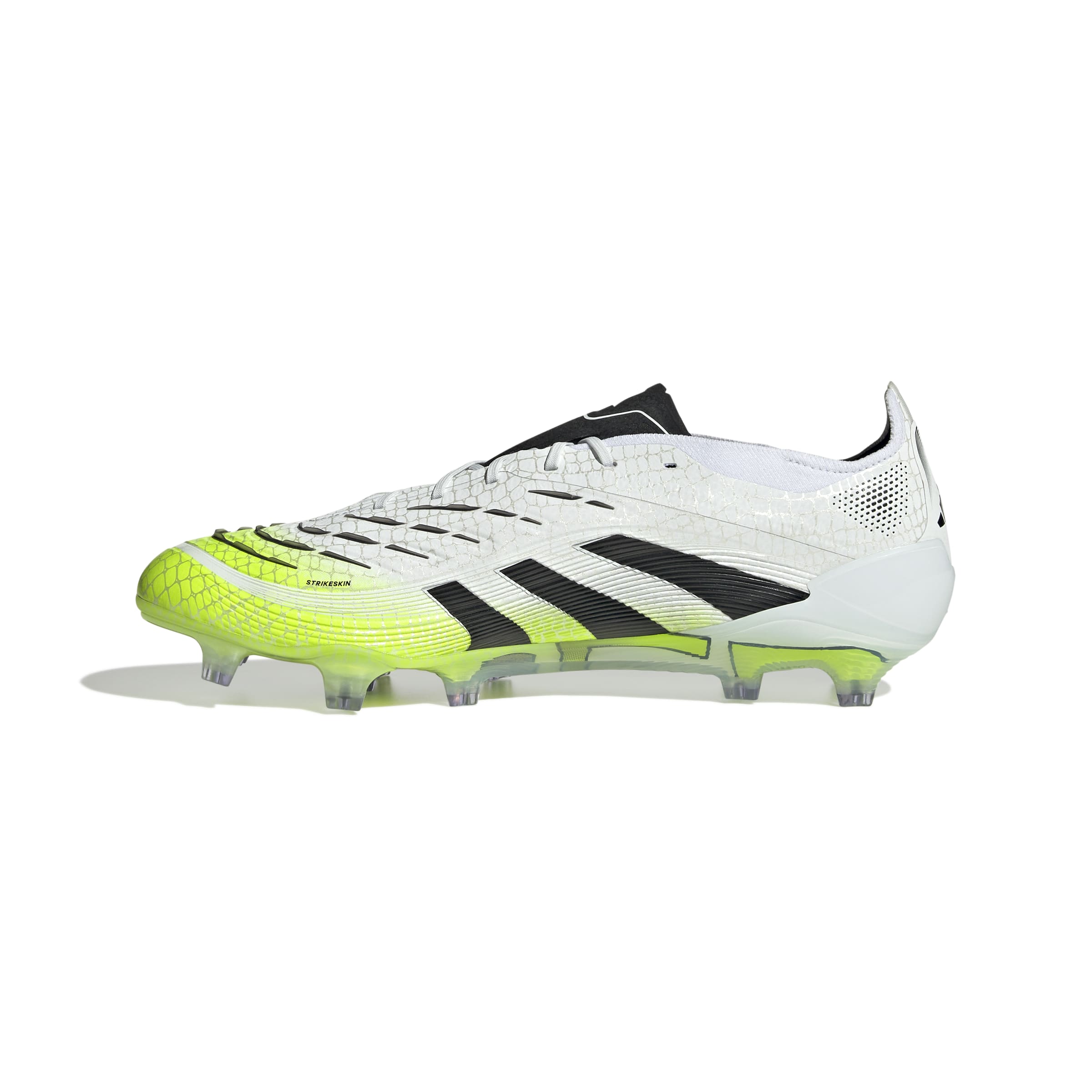 PREDATOR ELITE Firm Ground Football Boots Ftwr White / Core Black / Lucid Lemon / 10