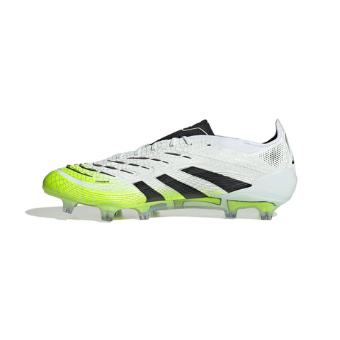PREDATOR ELITE Firm Ground Football Boots Ftwr White / Core Black / Lucid Lemon / 10