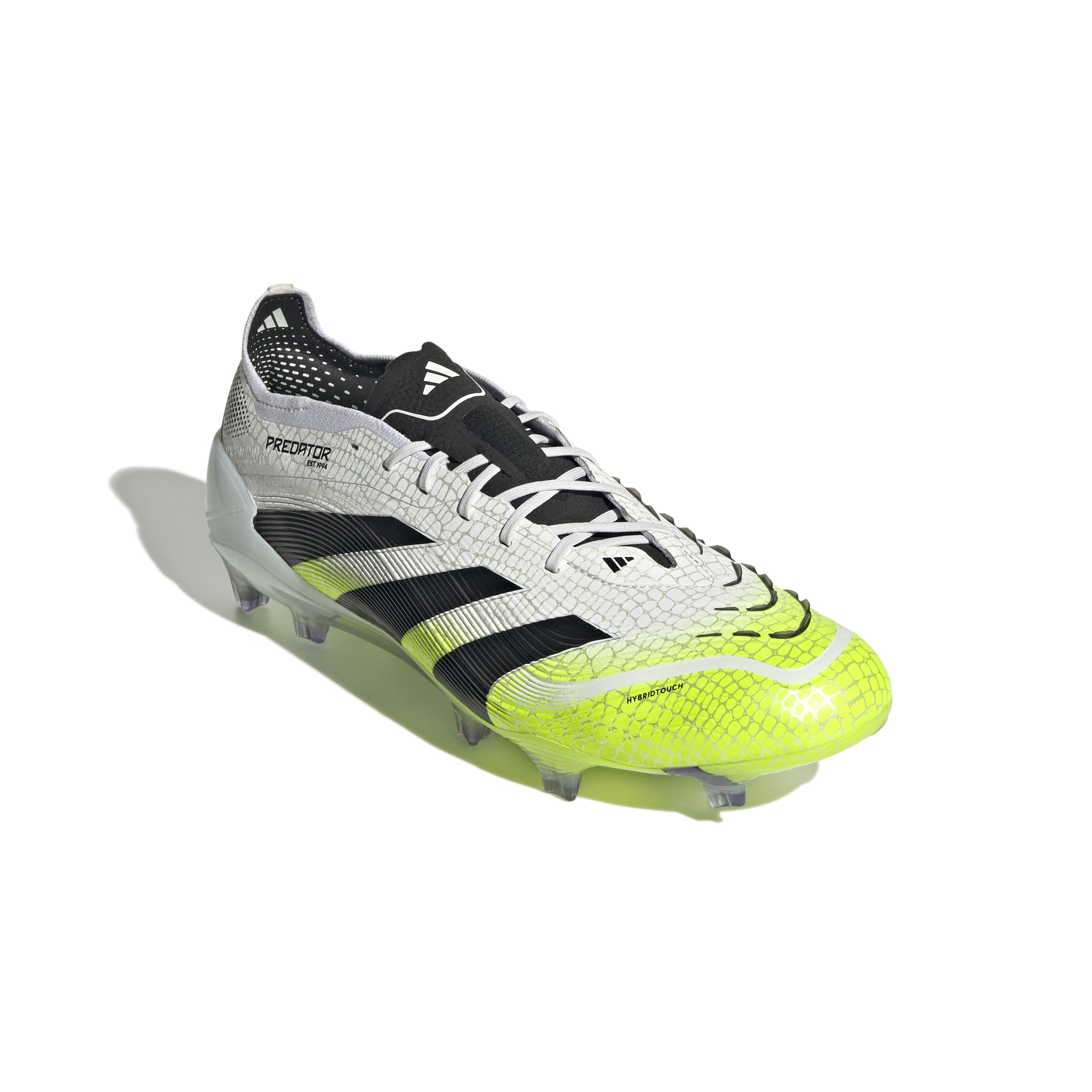PREDATOR ELITE Firm Ground Football Boots Ftwr White / Core Black / Lucid Lemon / 10