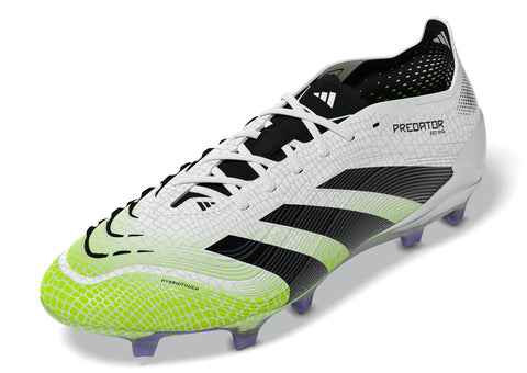 PREDATOR ELITE Firm Ground Football Boots Ftwr White / Core Black / Lucid Lemon / 10