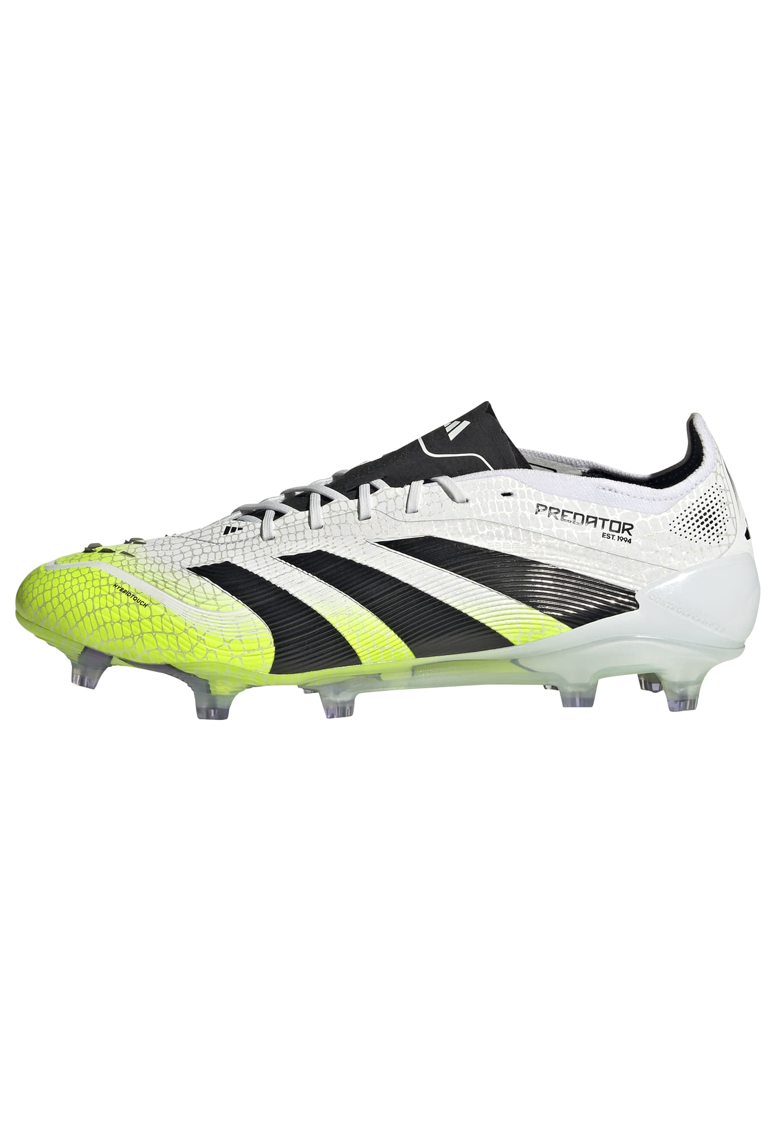 PREDATOR ELITE Firm Ground Football Boots Ftwr White / Core Black / Lucid Lemon / 10