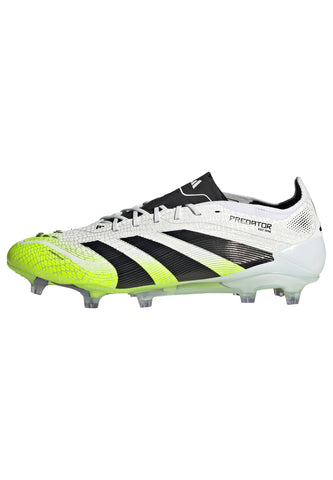 PREDATOR ELITE Firm Ground Football Boots Ftwr White / Core Black / Lucid Lemon / 10