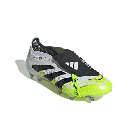 PREDATOR ELITE Fold-Over Tongue Firm Ground Football Boots Ftwr White / Core Black / Lucid Lemon / 10