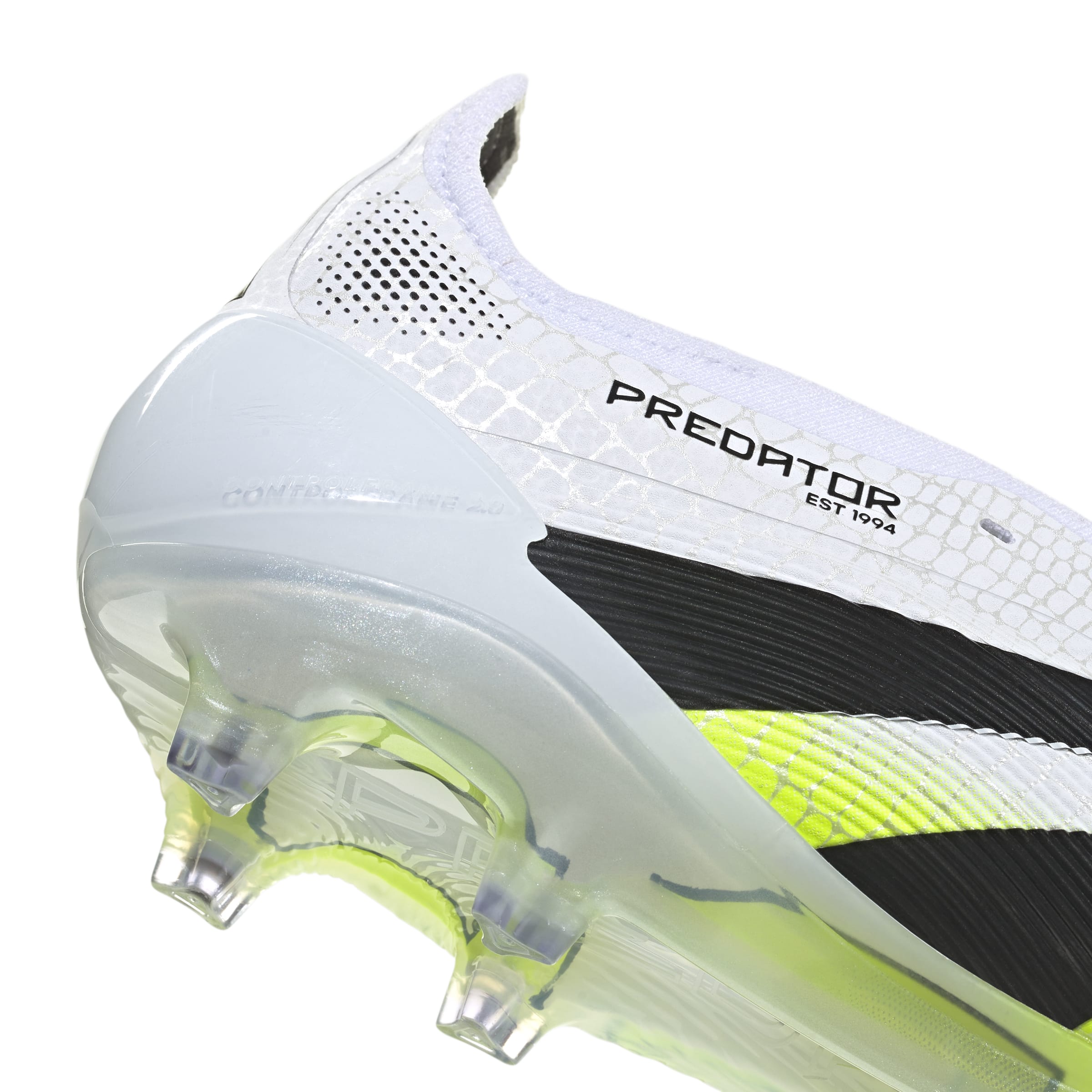 PREDATOR ELITE Fold-Over Tongue Firm Ground Football Boots Ftwr White / Core Black / Lucid Lemon / 10