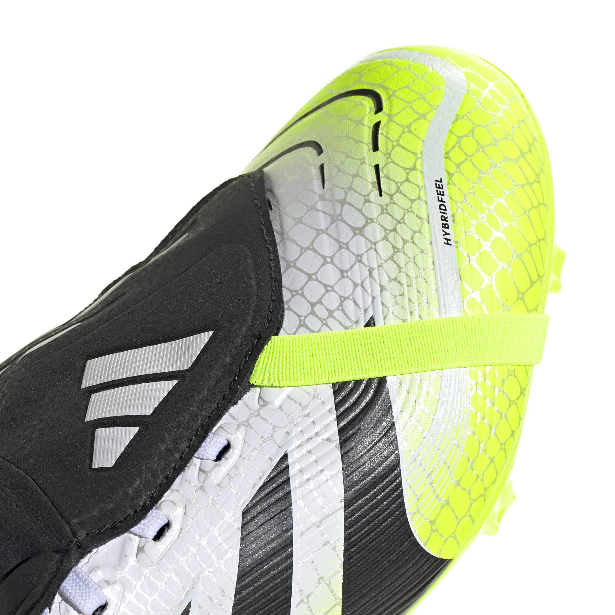 PREDATOR LEAGUE Fold-Over Tongue Firm Ground/Multi Ground Football Boots Ftwr White / Core Black / Lucid Lemon / 11