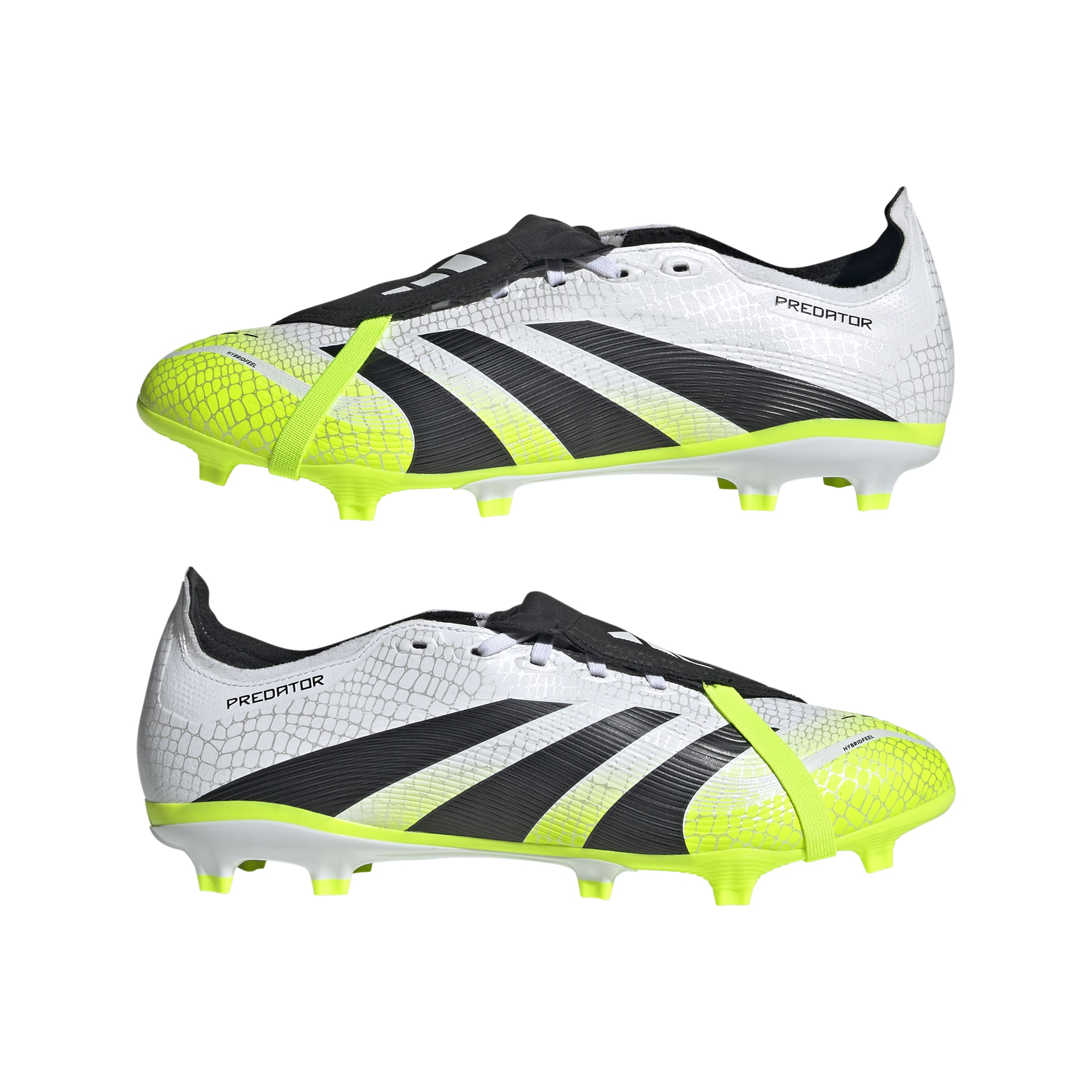 PREDATOR LEAGUE Fold-Over Tongue Firm Ground/Multi Ground Football Boots Ftwr White / Core Black / Lucid Lemon / 11