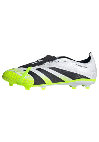 PREDATOR LEAGUE Fold-Over Tongue Firm Ground/Multi Ground Football Boots Ftwr White / Core Black / Lucid Lemon / 11