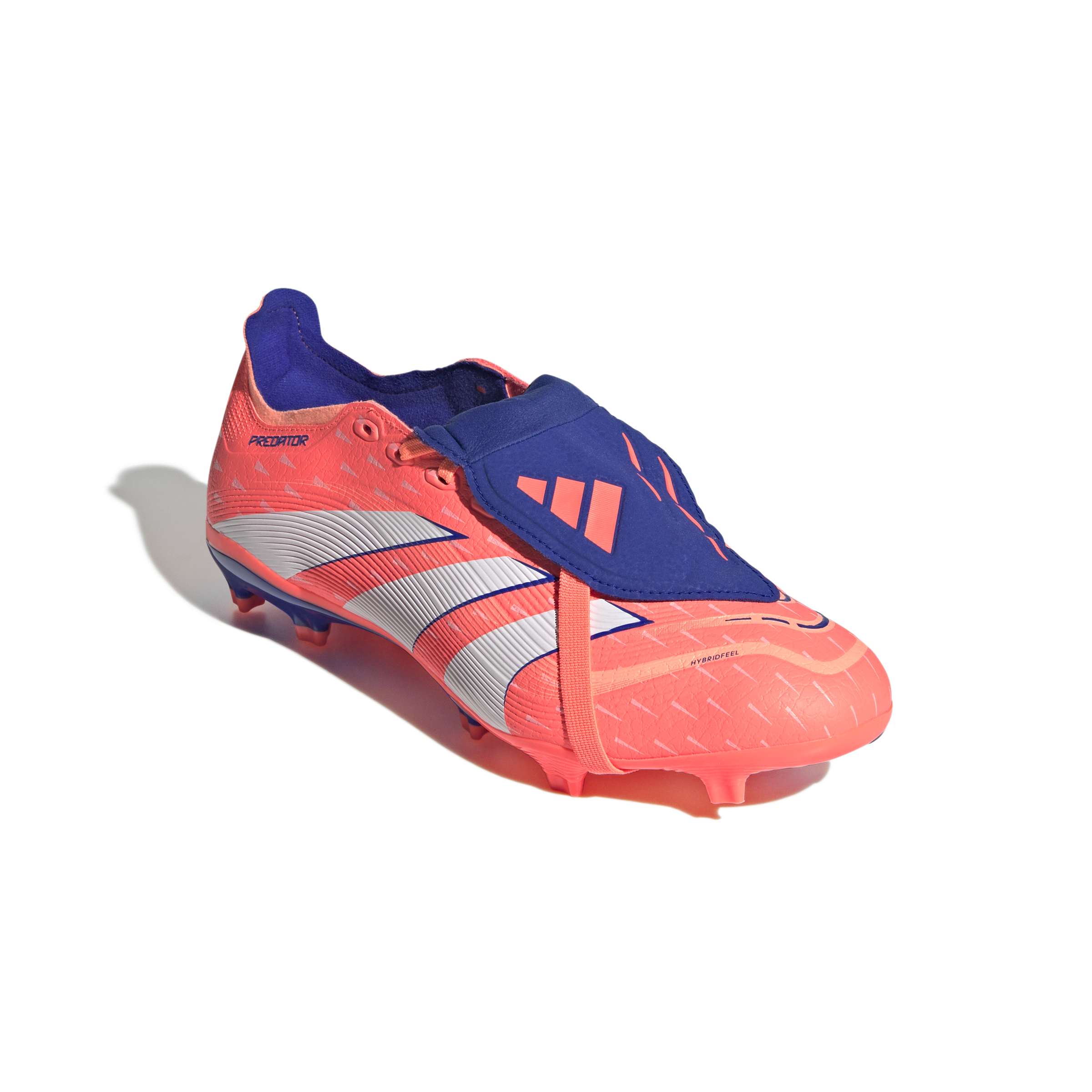 PREDATOR LEAGUE Fold-Over Tongue Firm Ground/Multi Ground Football Boots Signal Coral / Ftwr White / Beam Orange / 10