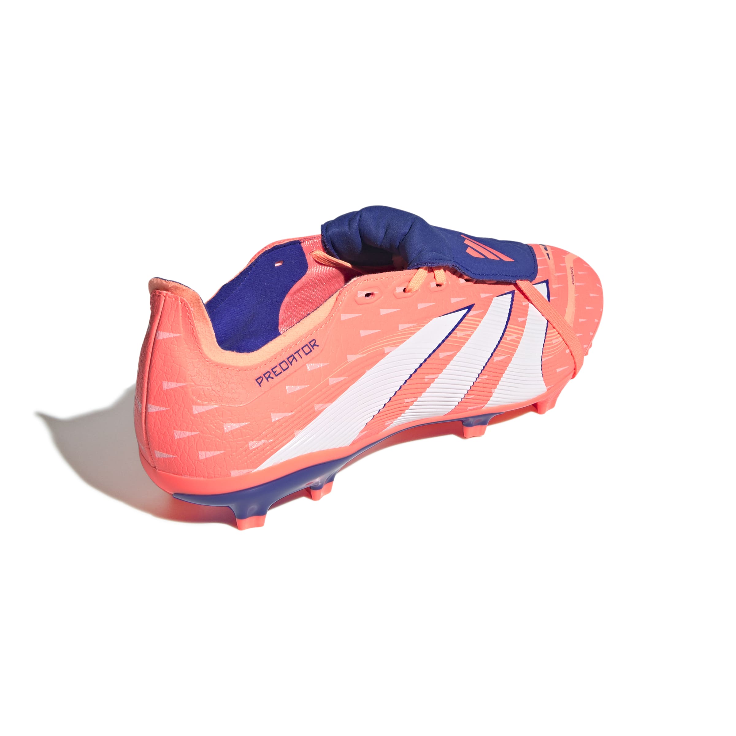 PREDATOR LEAGUE Fold-Over Tongue Firm Ground/Multi Ground Football Boots Signal Coral / Ftwr White / Beam Orange / 10