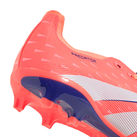 PREDATOR LEAGUE Fold-Over Tongue Firm Ground/Multi Ground Football Boots Signal Coral / Ftwr White / Beam Orange / 10