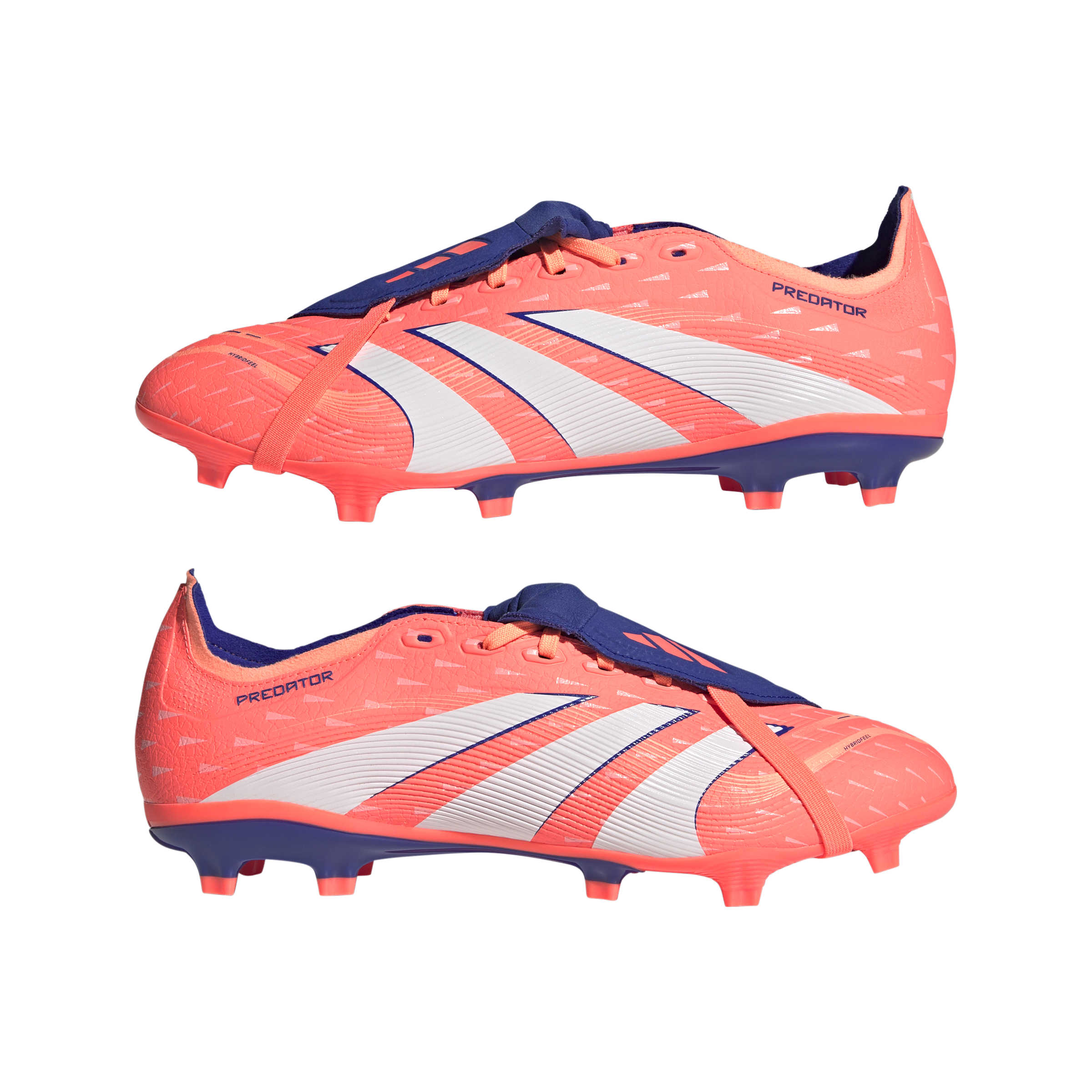 PREDATOR LEAGUE Fold-Over Tongue Firm Ground/Multi Ground Football Boots Signal Coral / Ftwr White / Beam Orange / 10