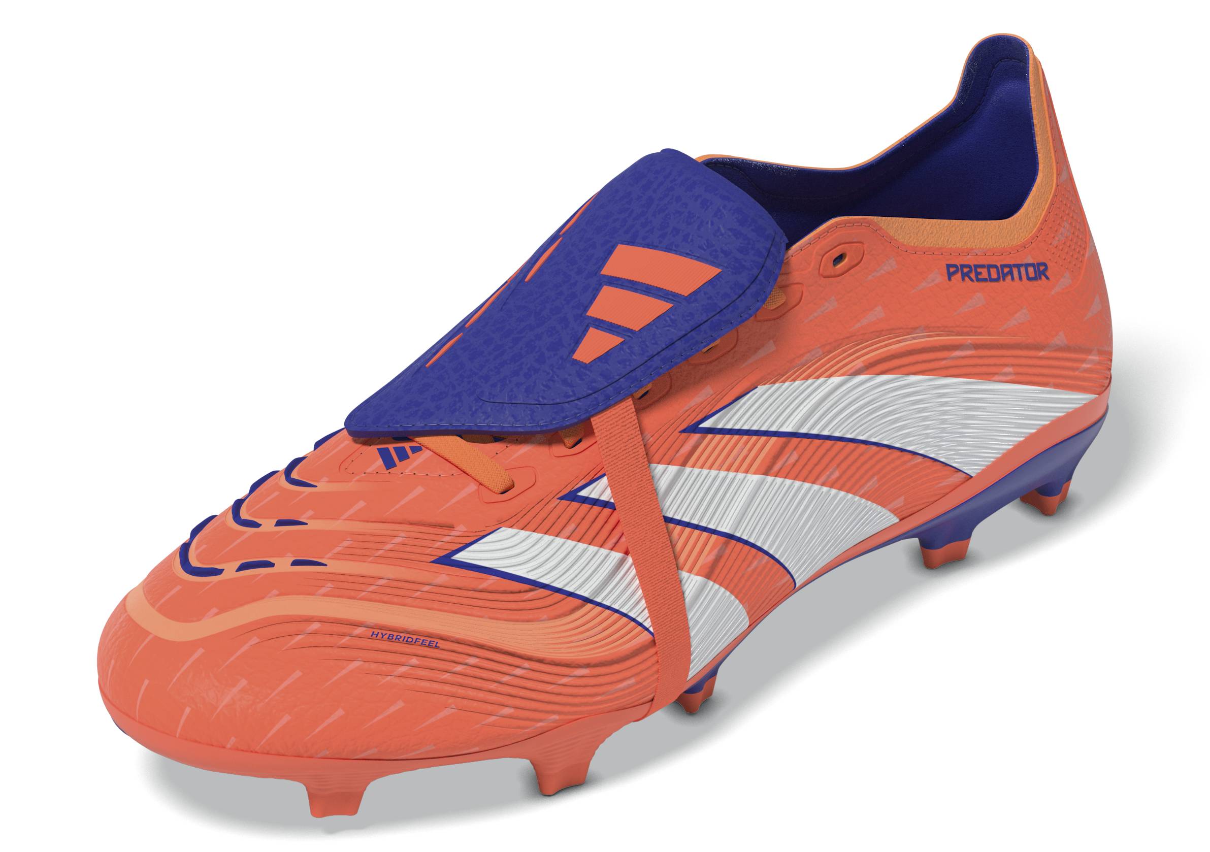 PREDATOR LEAGUE Fold-Over Tongue Firm Ground/Multi Ground Football Boots Signal Coral / Ftwr White / Beam Orange / 10