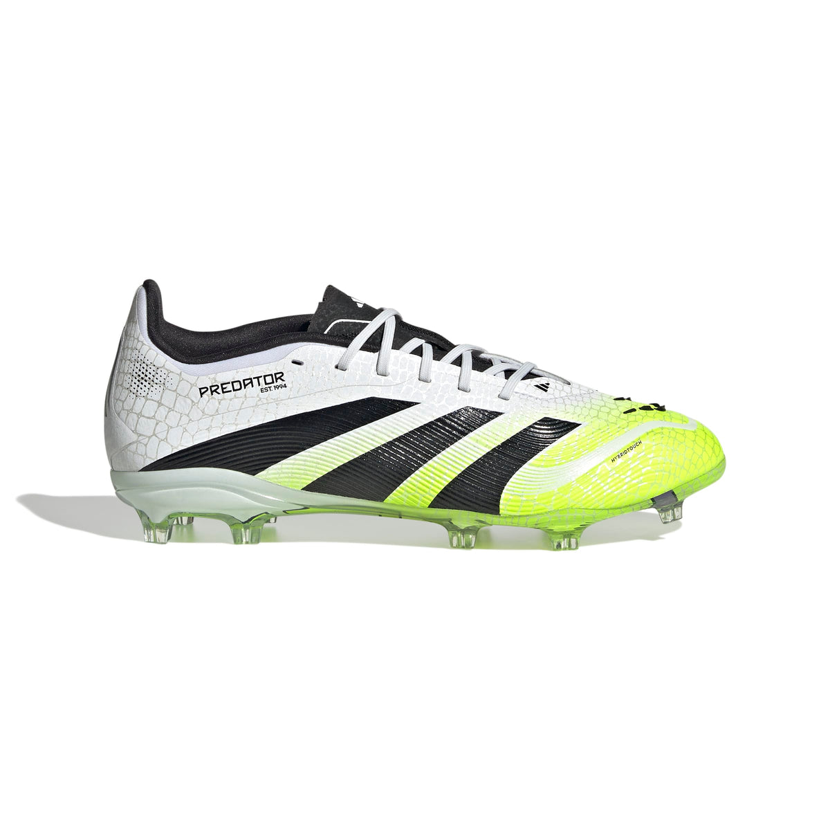 PREDATOR ELITE Firm Ground Football Boots Kids Ftwr White / Core Black / Lucid Lemon / 4