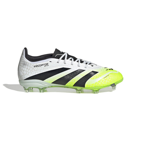 PREDATOR ELITE Firm Ground Football Boots Kids Ftwr White / Core Black / Lucid Lemon / 4