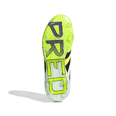 PREDATOR ELITE Firm Ground Football Boots Kids Ftwr White / Core Black / Lucid Lemon / 4
