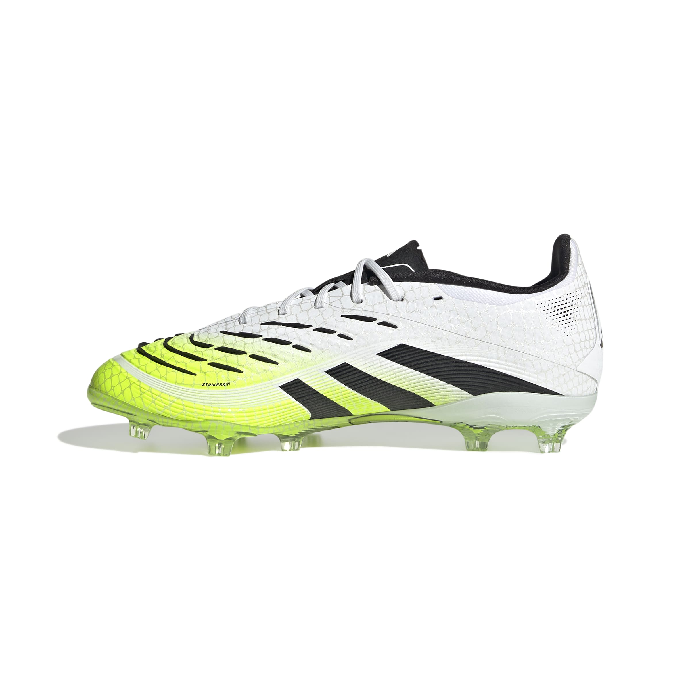 PREDATOR ELITE Firm Ground Football Boots Kids Ftwr White / Core Black / Lucid Lemon / 4