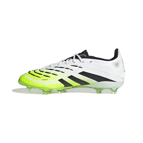 PREDATOR ELITE Firm Ground Football Boots Kids Ftwr White / Core Black / Lucid Lemon / 4