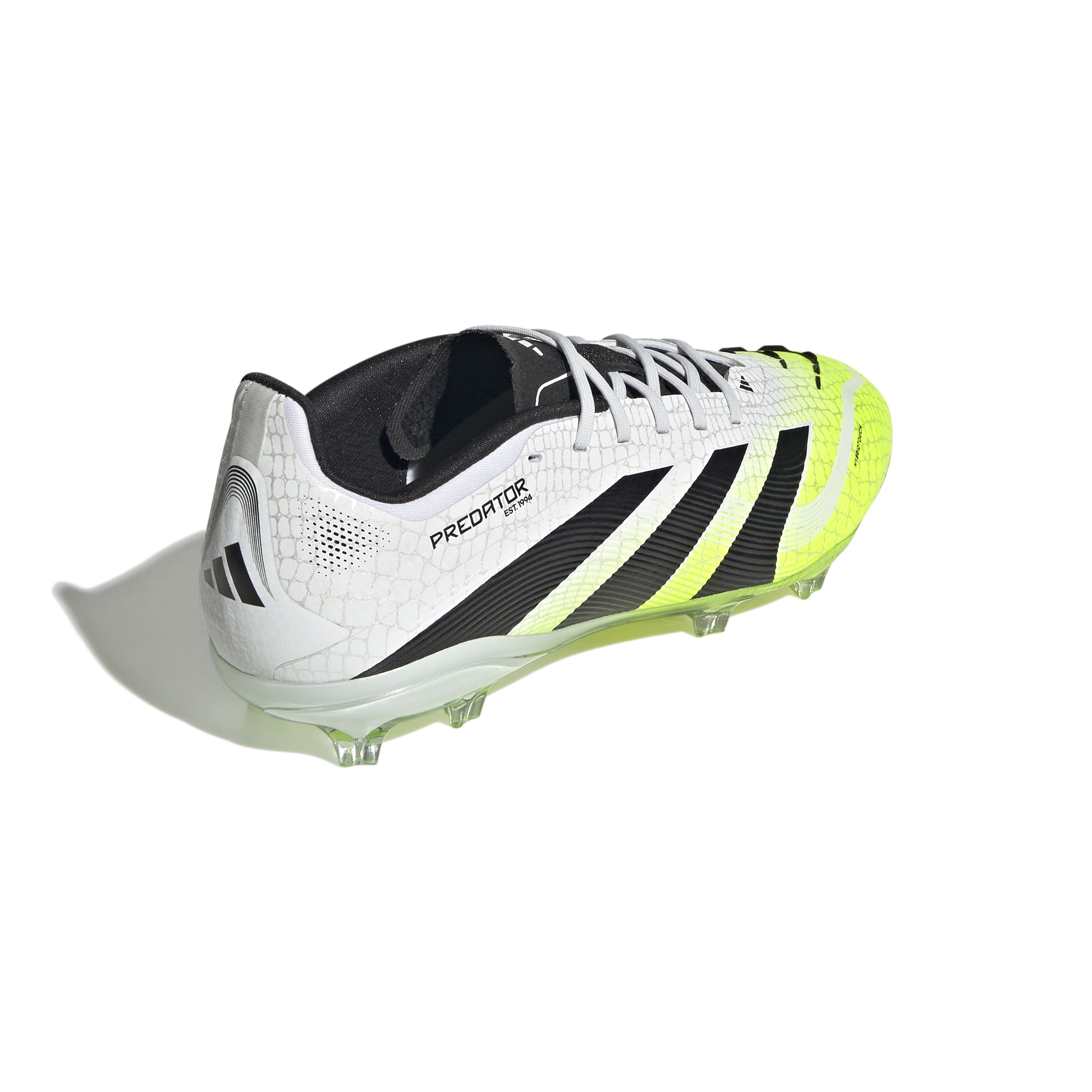 PREDATOR ELITE Firm Ground Football Boots Kids Ftwr White / Core Black / Lucid Lemon / 4
