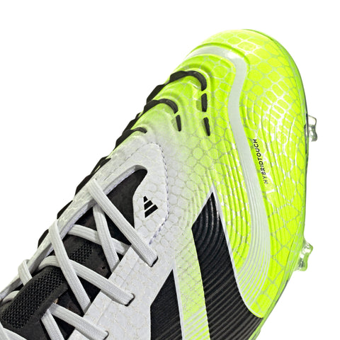 PREDATOR ELITE Firm Ground Football Boots Kids Ftwr White / Core Black / Lucid Lemon / 4