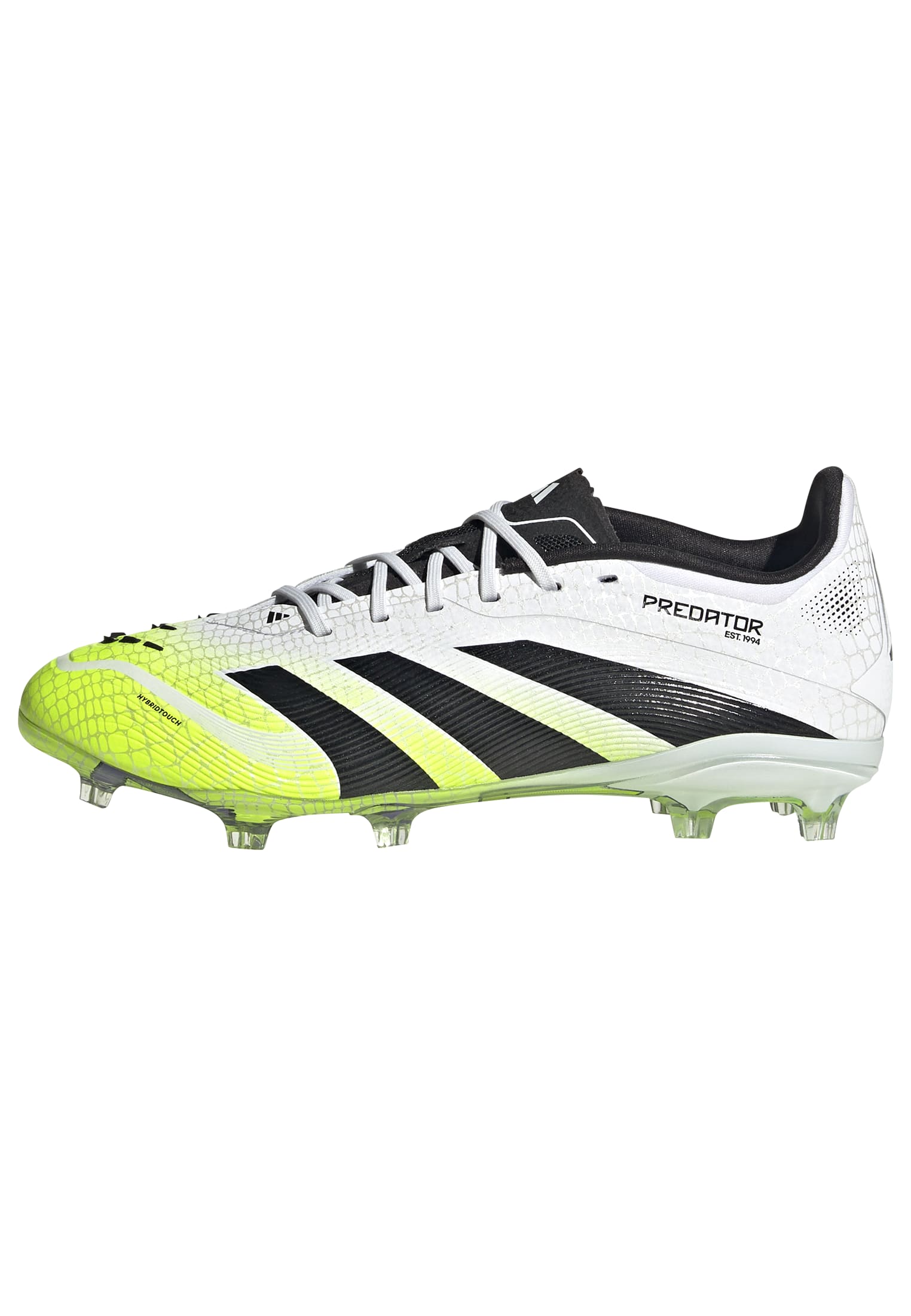 PREDATOR ELITE Firm Ground Football Boots Kids Ftwr White / Core Black / Lucid Lemon / 4