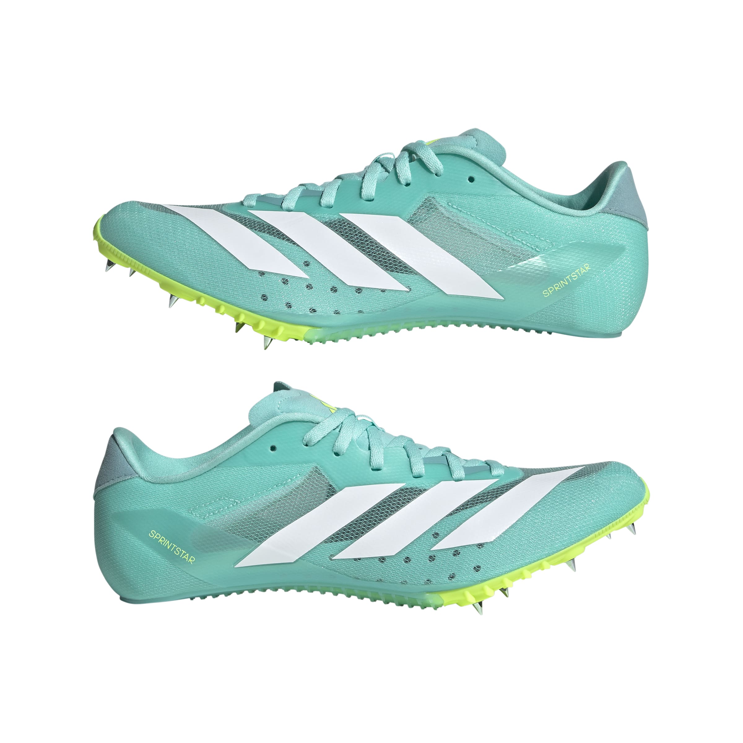 ADIZERO Sprintstar Shoes Flash Aqua / Ftwr White / Lucid Lemon / 10