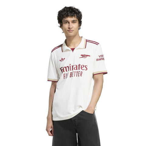 Arsenal FC 25/26 3rd Jersey Cloud White / Team Coll Burgundy 2 / 2XL