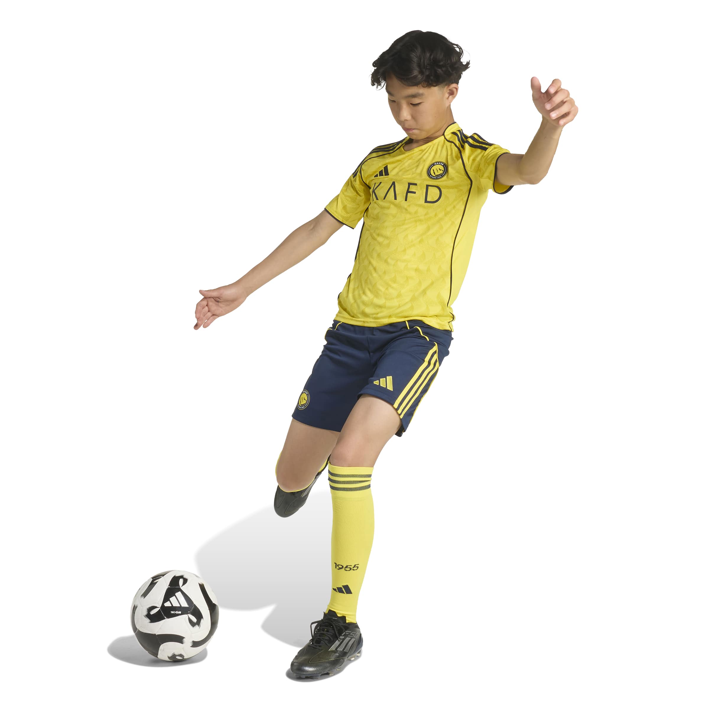 Al Nassr FC 2025/2026 Home Jersey Kids Impact Yellow / Night Indigo / 1516