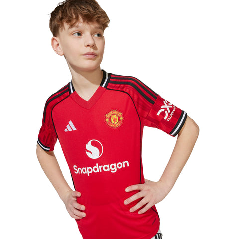 Manchester United 25/26 Home Jersey Kids Mufc Red / 1112