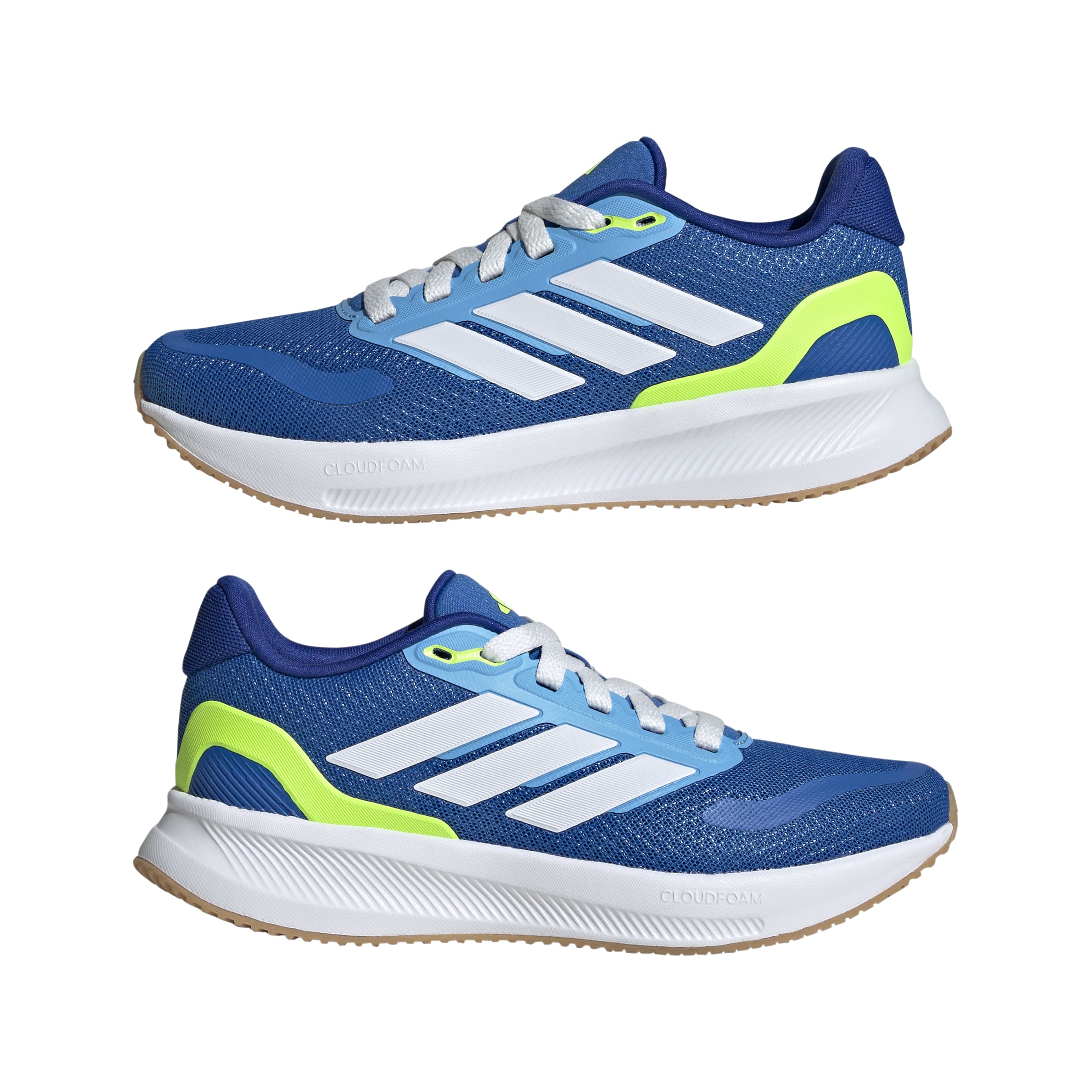 RUNFALCON 5 SHOES JUNIOR Bright Royal / Ftwr White / Lucid Lemon / 4