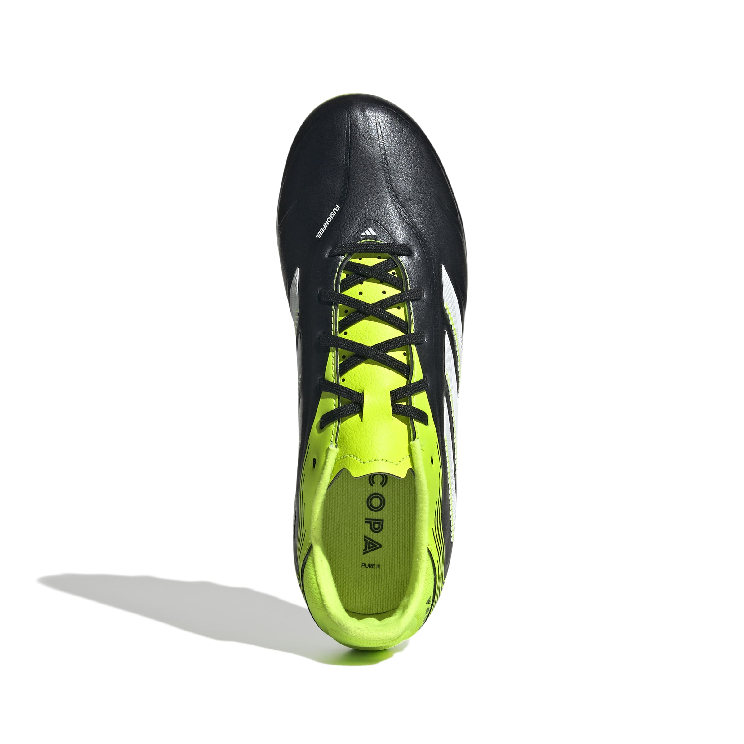 COPA PURE III LEAGUE Firm Ground/Multi Ground Football Boots Kids Core Black / Ftwr White / Lucid Lemon / 11K