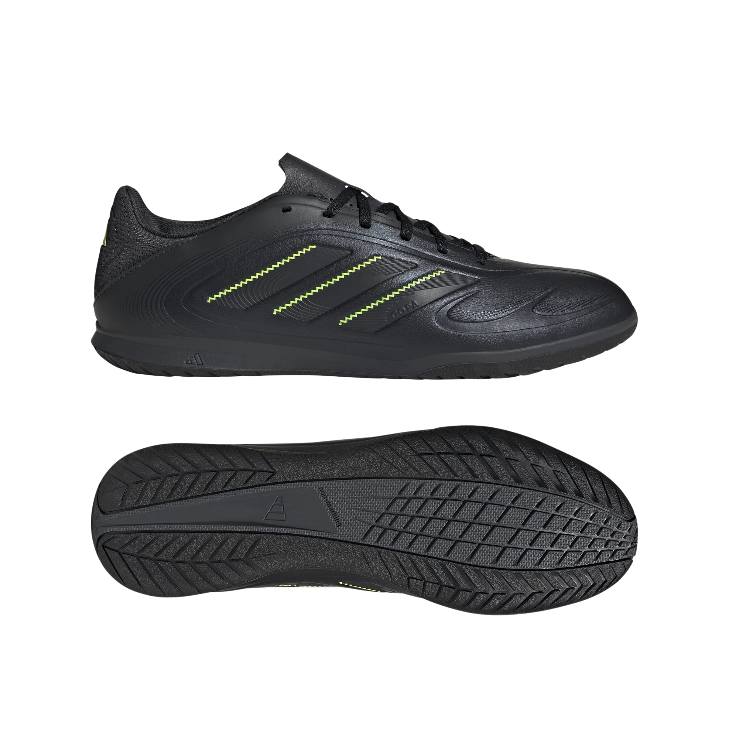 COPA PURE III CLUB Indoor Football Boots Core Black / Dgh Solid Grey / Lucid Lemon / 10